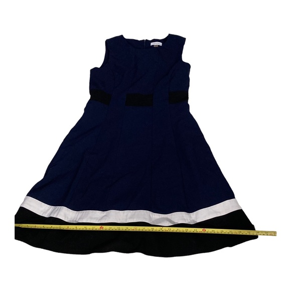 calvin Klein dress block navy sleeveles round neck size 8 - Picture 7 of 16